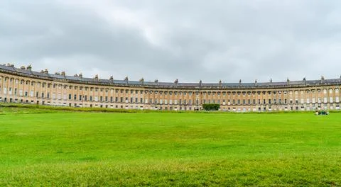 Royal Crescent in Bath Stock Photos