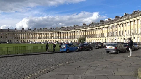 Royal Crescent, Bath, UK Stock Footage 89360360