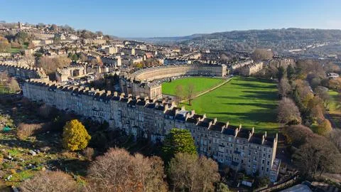 The Royal Crescent. Stock Photos