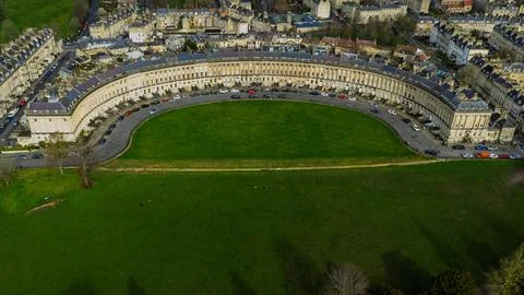 The Royal Crescent. Stock Photos