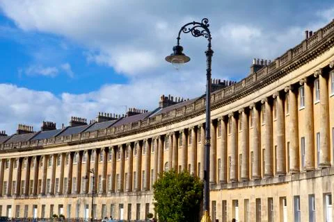 Royal Cresent in Bath Foto stock