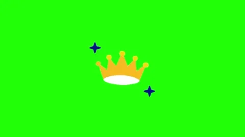 Royal Crown Animation Chroma Key Screen Effect 動画素材 337197564