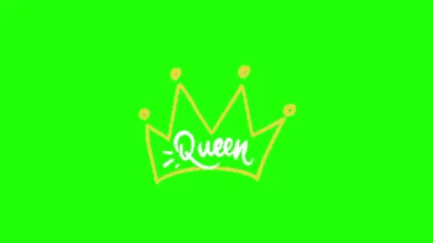 Royal Crown Animation Chroma Key Screen Effect 库存影片 337197565