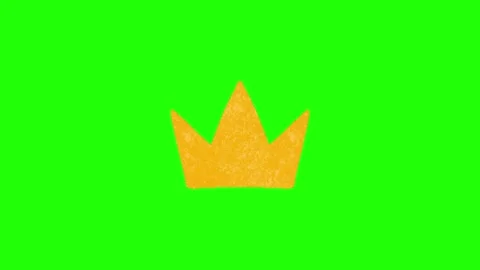 Royal Crown Animation Chroma Key Screen Effect Stock-Footage 337197570