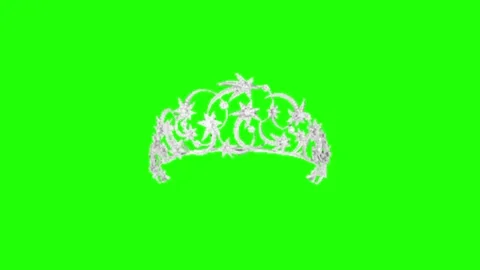 Royal Crown Animation Chroma Key Screen Effect Video stock 337197573