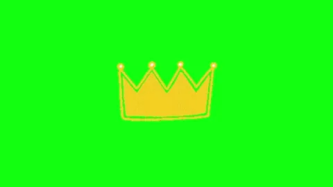 Royal Crown Animation Chroma Key Screen Effect 動画素材 337197580