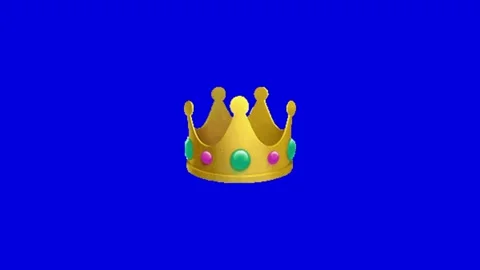 Royal Crown Animation Chroma Key Screen Effect Video stock 337197581