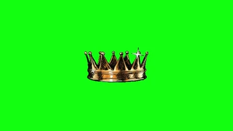 Royal Crown Animation Chroma Key Screen Effect Vídeo Stock 337197589
