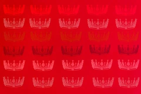 Royal crown background.  Seamless repeating pattern Stock Photos
