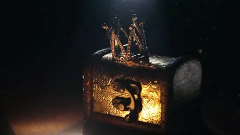 Royal crown on the chest Stock Footage 258841600