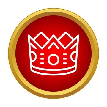 Royal crown icon representing power and authority Stock Illustration