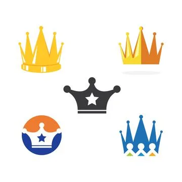 Royal crown logo icon vector illustration Stock Illustration