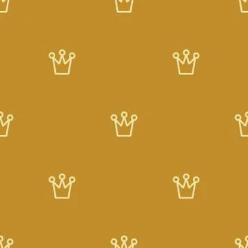 Royal crown pattern Illustrazione stock