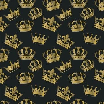 Royal Crown Pattern 库存插图