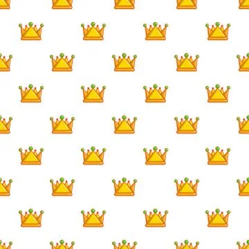 Royal crown pattern seamless Stock Illustration