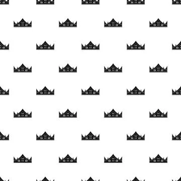 Royal crown pattern vector Illustrazione stock