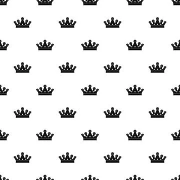 Royal crown pattern vector Stockillustratie