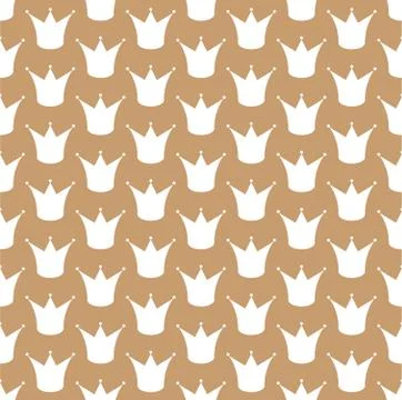 Royal crown seamless vector pattern 스톡 일러스트