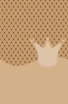 Royal crown seamless vector pattern Stockillustratie