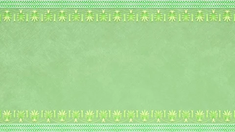 Royal damask background with border, lace wedding paper green template Stock Footage 170790285