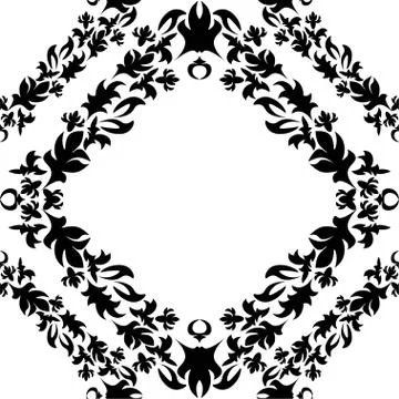 Royal damask pattern for fabric design. Wallpaper baroque, damask. Stock Illustration