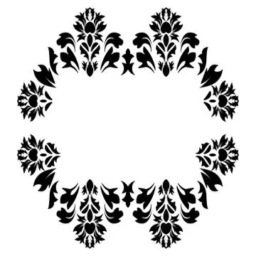 Royal damask pattern for fabric design. Wallpaper baroque, damask. イラスト素材