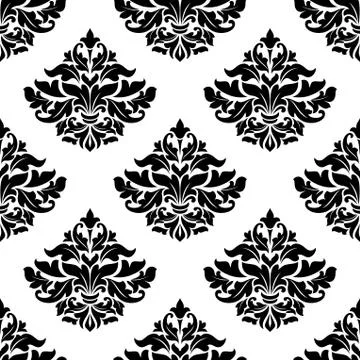 Royal damask seamless pattern Stock Illustration