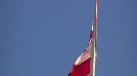 Royal danish flag Stock-Footage 45838087