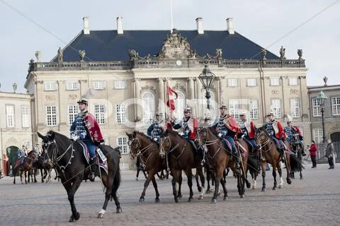 Royal danish guard Stock Photos