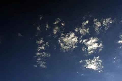 Royal dark blue cloudscape Stock Photos