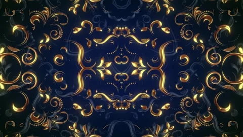 Royal Decorative Pattern Stock Footage 263340046
