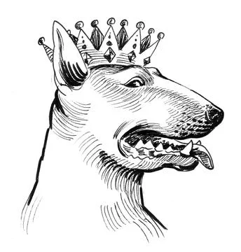 Royal dog Stock Illustration