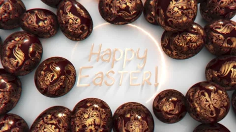 Royal Easter Egg Background Stock Footage 269053679