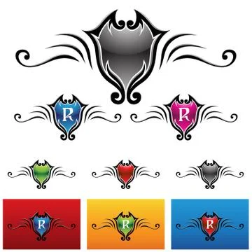 Royal emblems Stock Illustration