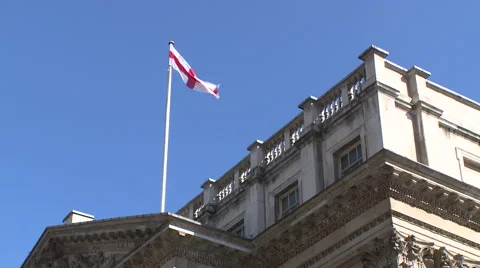 Royal Exchange building with flag Stock Footage 65151639