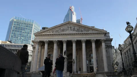 Royal Exchange building time lapse. Stock Footage 233585567