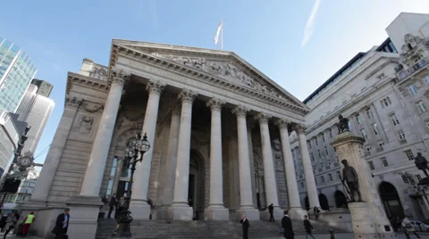 Royal Exchange London Stock Footage 32508066