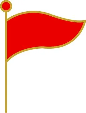 Royal flags icon set. Medieval banners and trophy luxury medieval battle flags. Stock Illustration