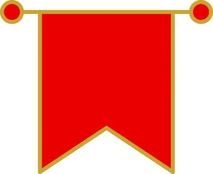 Royal flags icon set. Medieval banners and trophy luxury medieval battle flags. Stock Illustration