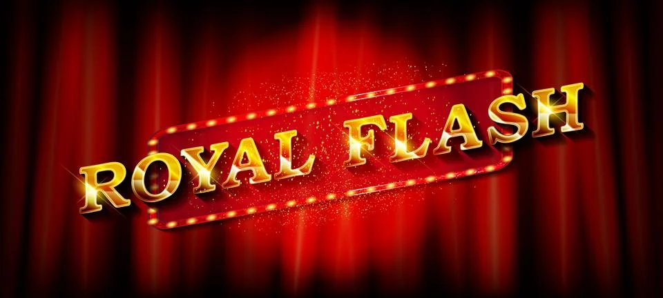 Royal flash banner template. Vector illustration Stock Illustration