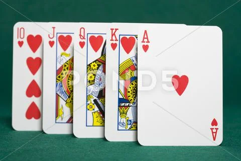 Royal flush Stock Photos