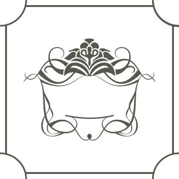 Royal frame Illustrazione stock