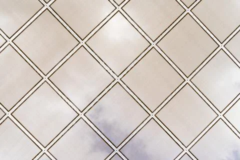 Royal geometric pattern background, rhombus roof with cloudy sky in the bac.. Stock Photos