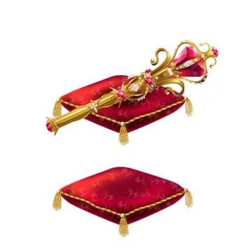Royal golden scepter Stock-Illustration