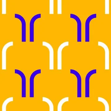 Royal illusion seamless pattern Illustrazione stock