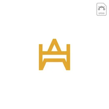 Royal king initial AG logo or symbol business company vector icon isolated Stock Illustration