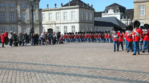 The Royal Life Guard marching Video stock 38611395