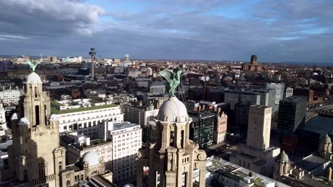 Royal Liver Building Stock Footage 234741529