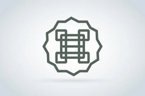 Royal logo vector abstract monogram template Stock Illustration