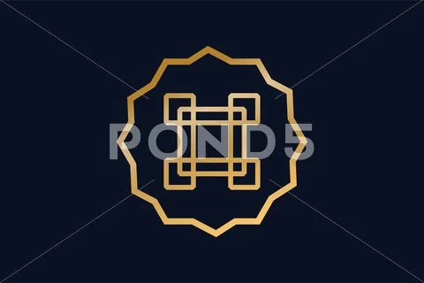 Royal logo vector abstract monogram template Stock Illustrationen
